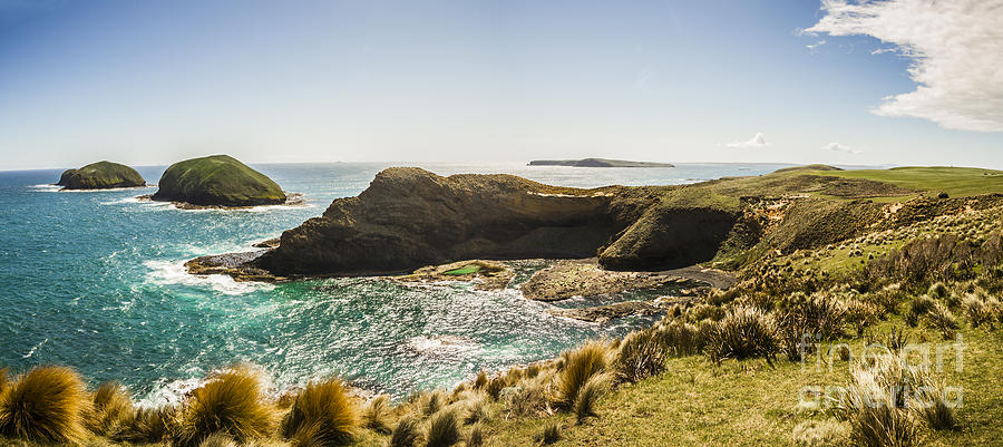 Cape Grim cliff panoramic Photograph by Jorgo Photography