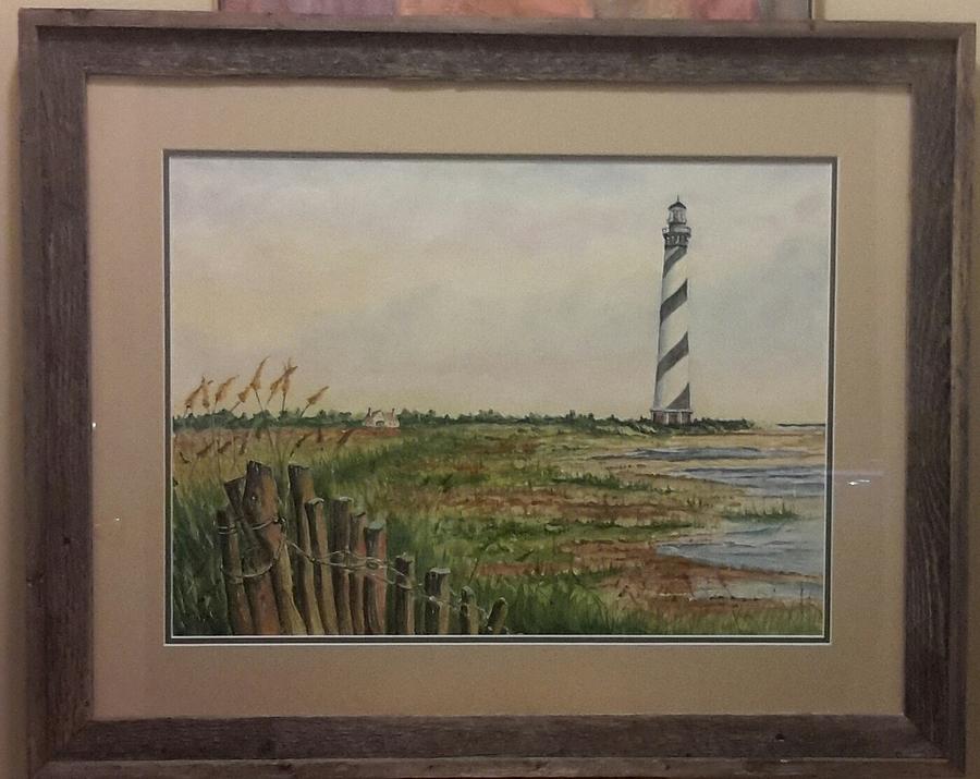 Cape Hatteras Light House Painting by Richard Benson