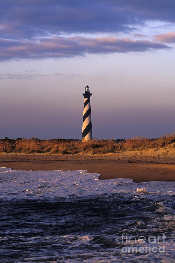 Transportation Photograph - Cape Hatteras Lighthouse at Sunrise - FS000606 by Daniel Dempster