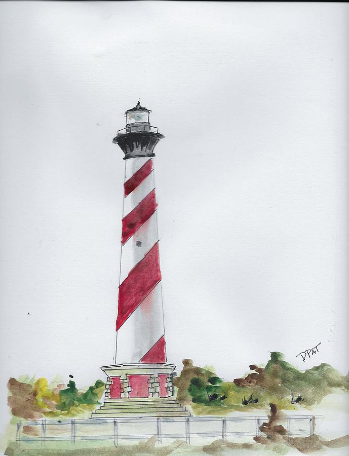 Lighthouse Painting - Cape Hatteras Lighthouse by David Patrick
