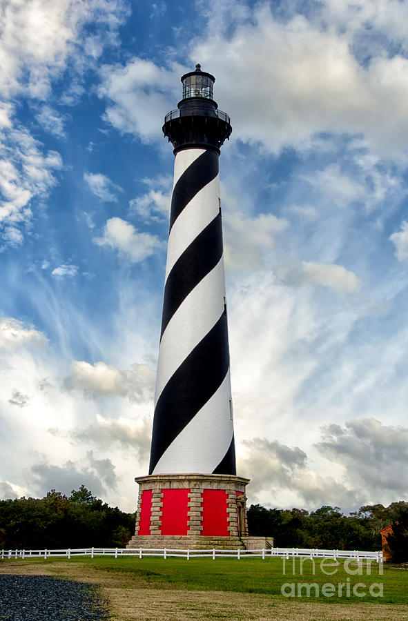 Cape Hatteras Lighthouse Landscape / Coastal / Nautical Photograph Photograph by PIPA Fine Art - Simply Solid