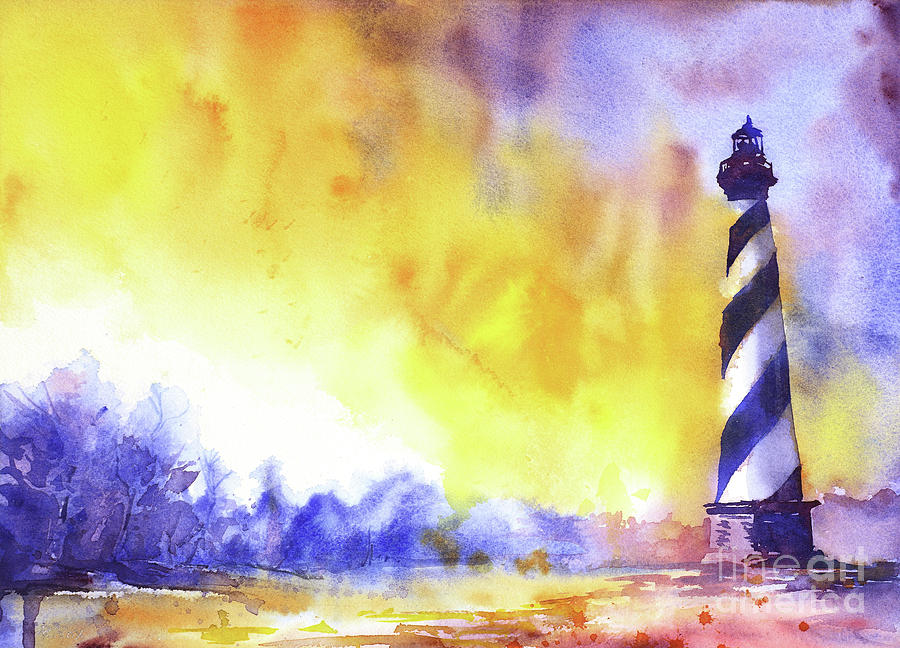 Cape Hatteras lighthouse- Outer Painting by Ryan Fox