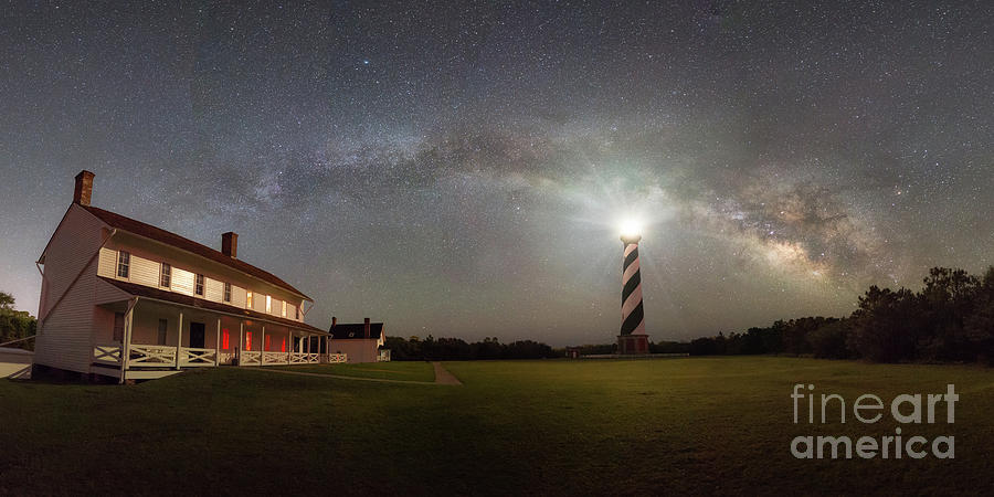 Cape Hatteras Milky Way Panorama  Photograph by Michael Ver Sprill
