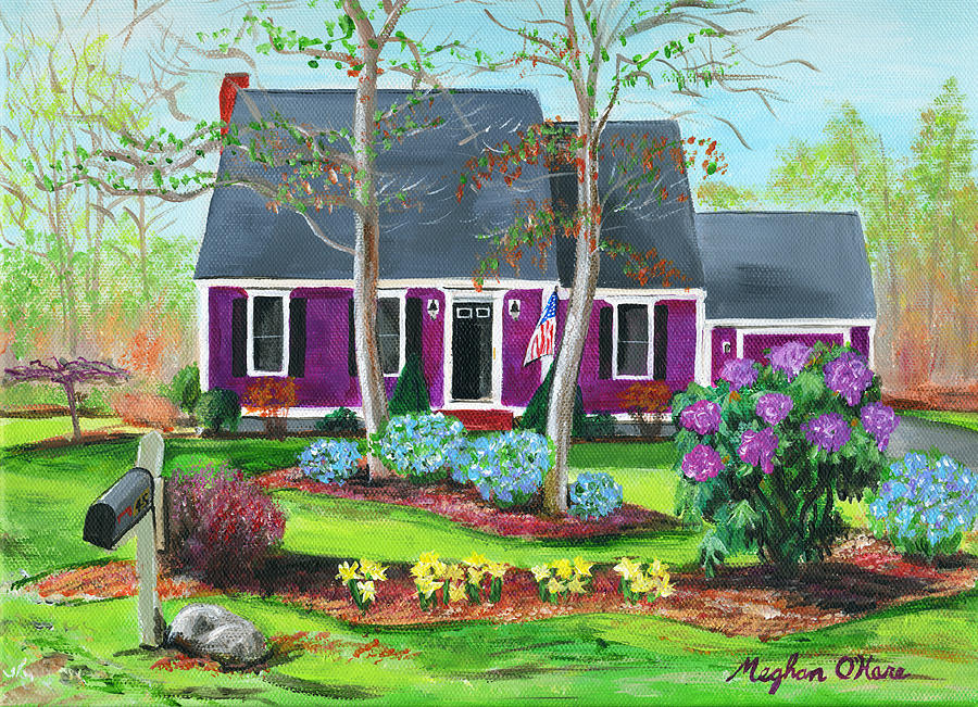 Cape House Painting by Meghan OHare