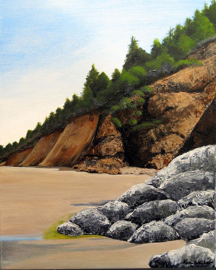 Cape Lookout Acrylic Painting by Kimberly Walker