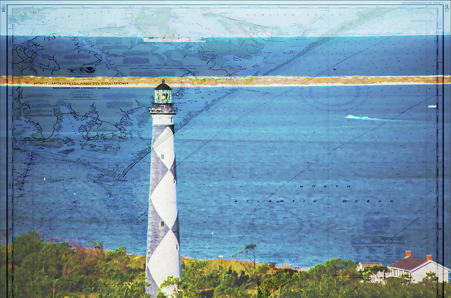 Cape Lookout Chart Photograph by Paula OMalley