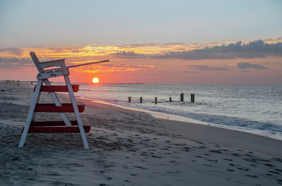 Cape May - August Sunrise Photograph by Bill Cannon