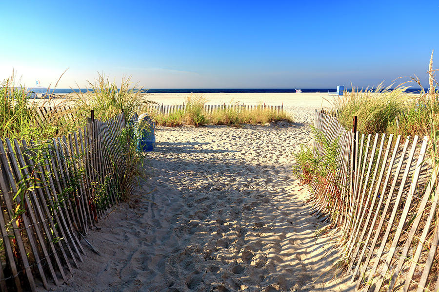 Cape May Beach Entry Photograph by John Rizzuto