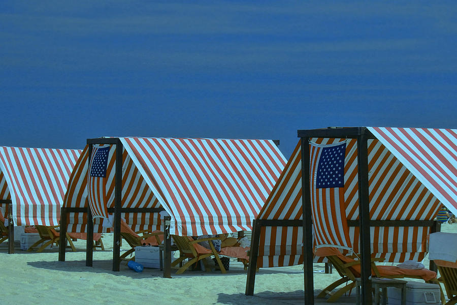 Cape May Cabanas 4 Photograph by Allen Beatty