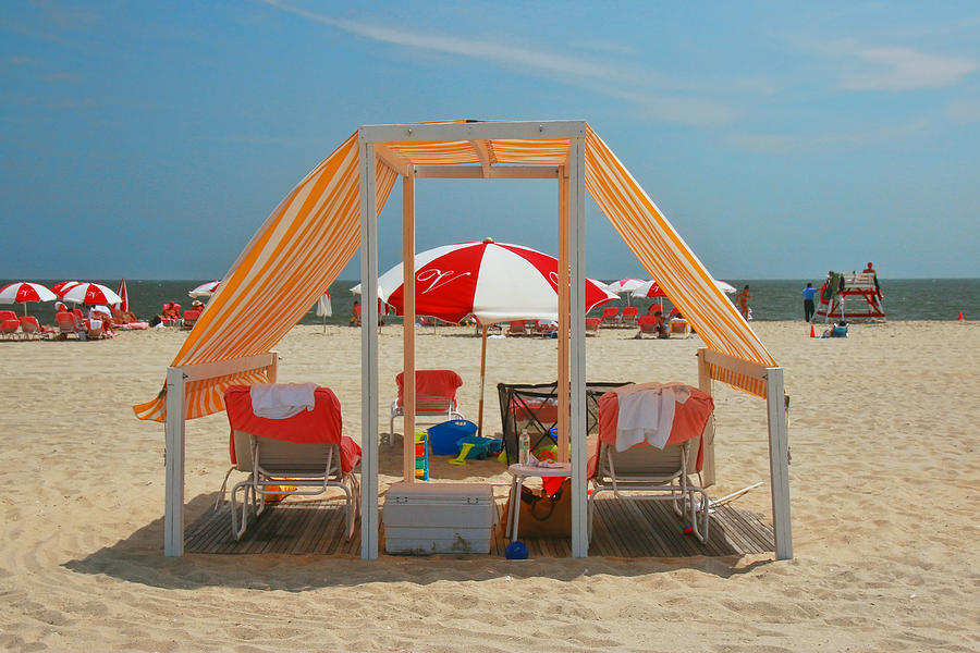Cape May Cabanas 5 Photograph by Allen Beatty
