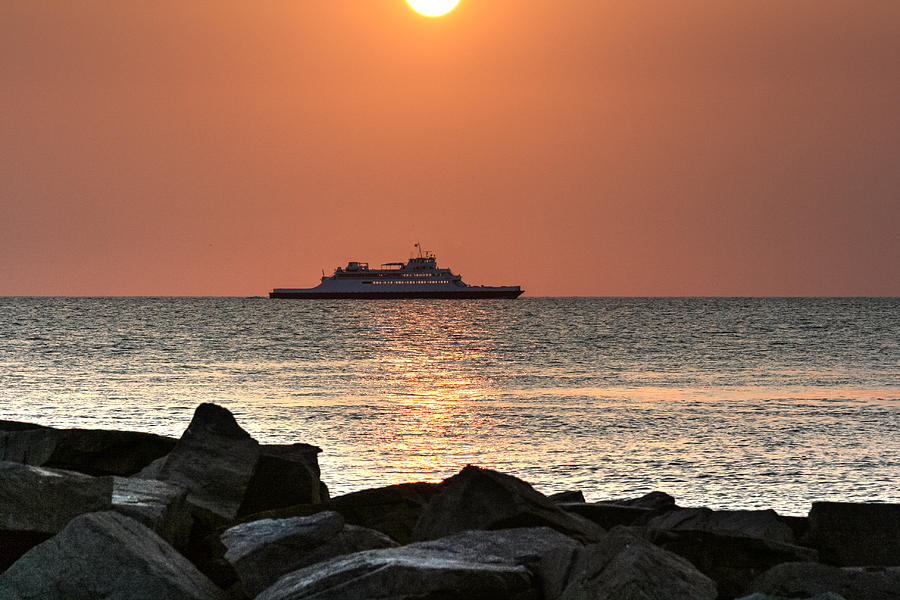 Cape May Ferry Photograph by John A Megaw