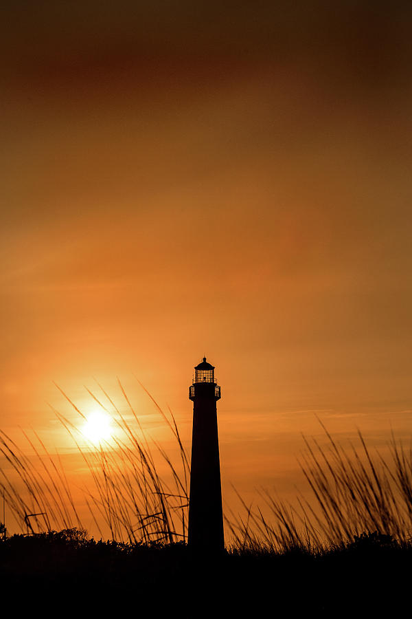 Cape May Lighthouse at Sunset Photograph by Don Johnson