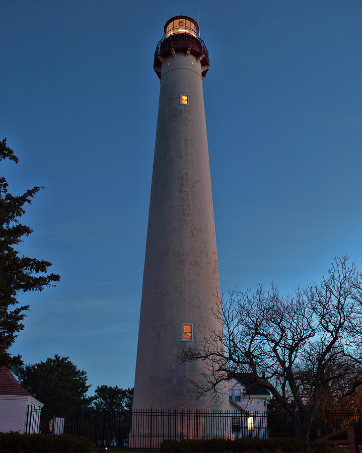 Cape May Lighthouse in Evening Photograph by Kristia Adams
