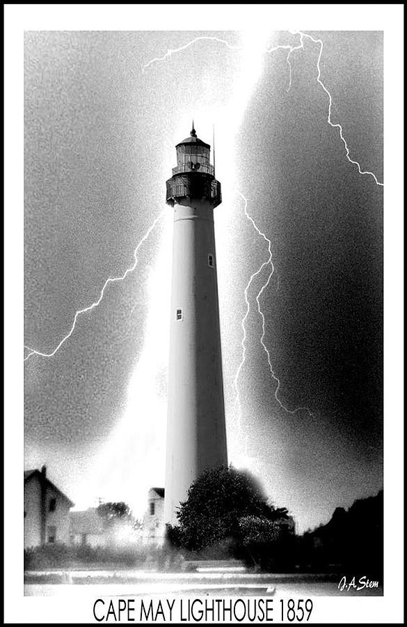 Cape May Lighthouse Mixed Media by Jas Stem - Pixels