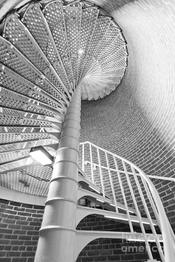 Cape May Lighthouse Photograph - Cape May Lighthouse Stairs by Dustin K Ryan