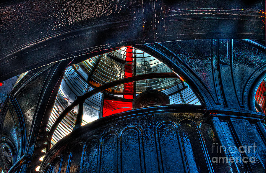Architecture Photograph - Cape Meares Interior Lighthouse by Hilton Barlow