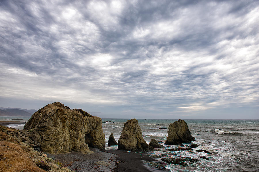 Beach Photograph - Cape Mendocino Coastline - California by Bruce Friedman