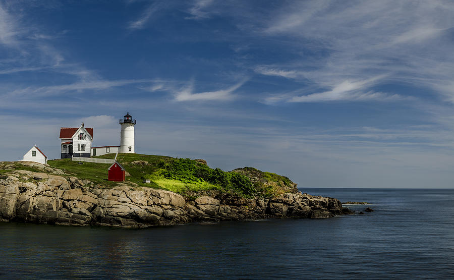 Lighthouse Photograph - Cape Neddick Lighthouse by Rick Mosher