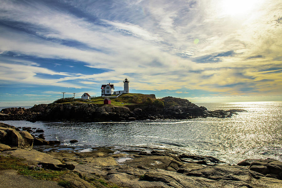 Cape Neddick Or Nubble Lighthouse Photograph By Sherman Perry 