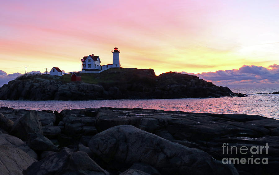 Cape Neddick Lighthouse Photograph by Steve Gass