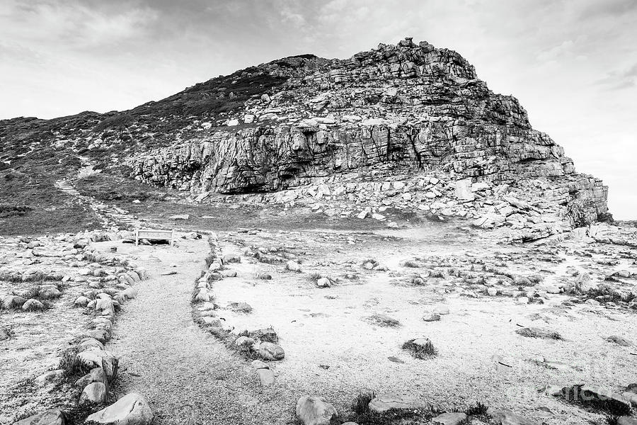 Nature Photograph - Cape of Good Hope Landscape Black and White by THP Creative