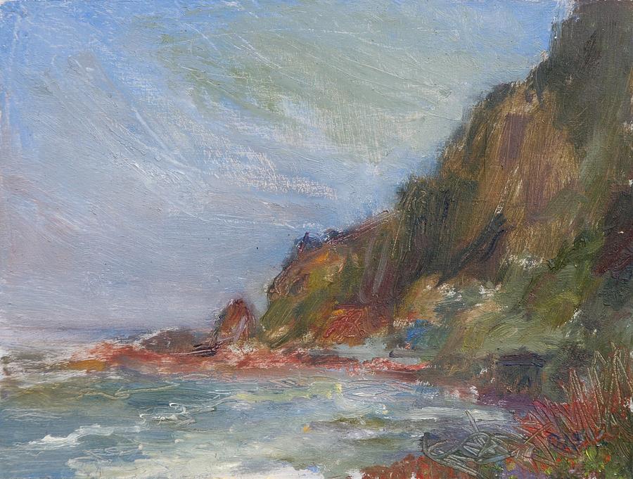 Nature Painting - Cape Perpetua - Original Impressionist Contemporary Coastal Painting by Quin Sweetman