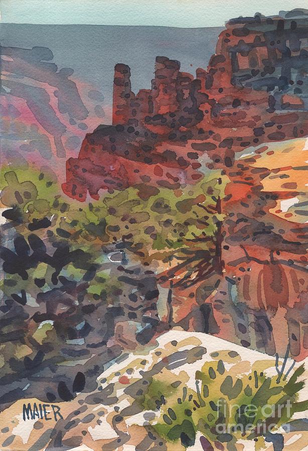 Grand Canyon National Park Painting - Cape Royal by Donald Maier