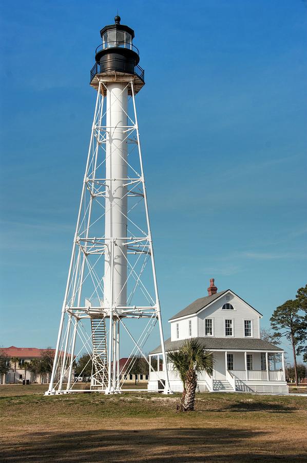 Cape San Blas Light and House Lighthouse Photograph by Paul Lindner ...