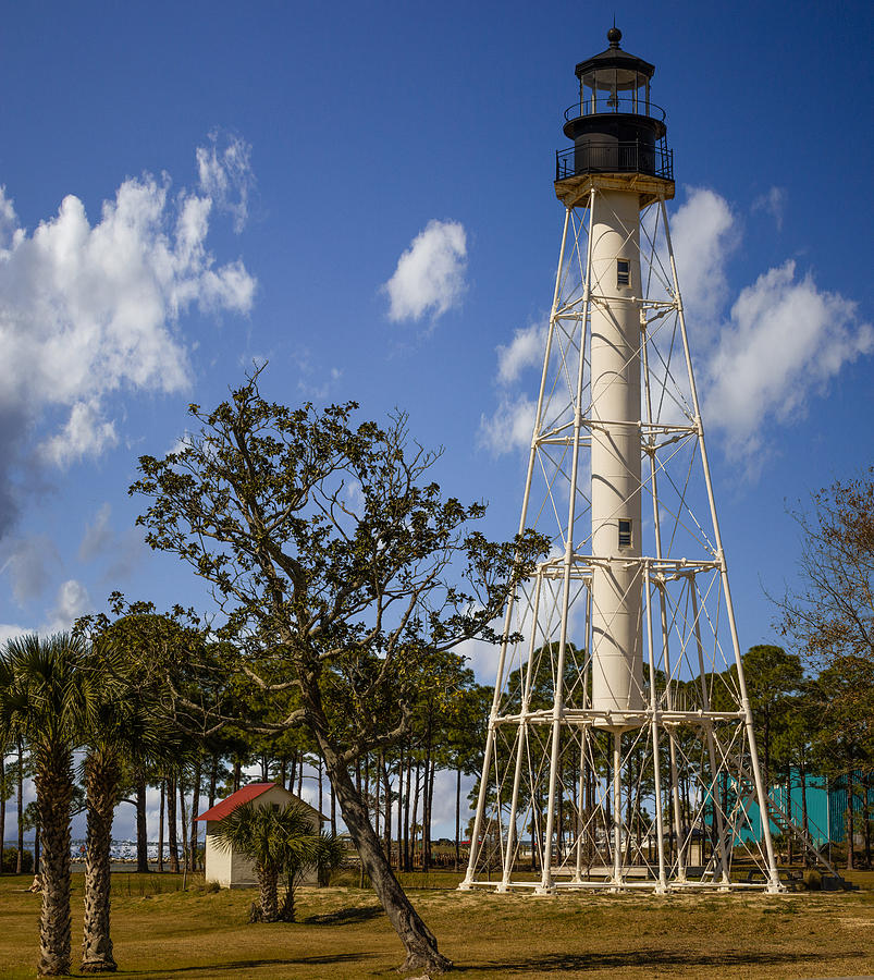 Cape San Blas Lighthouse Mixed Media by Capt Gerry Hare - Fine Art America