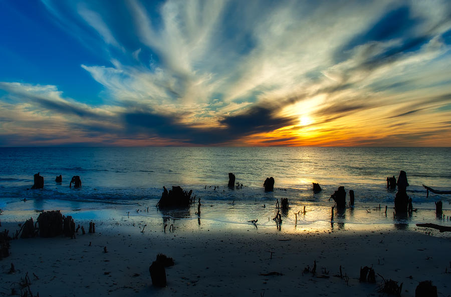 Sunset Photograph - Cape San Blas Sunset by Richard Leighton