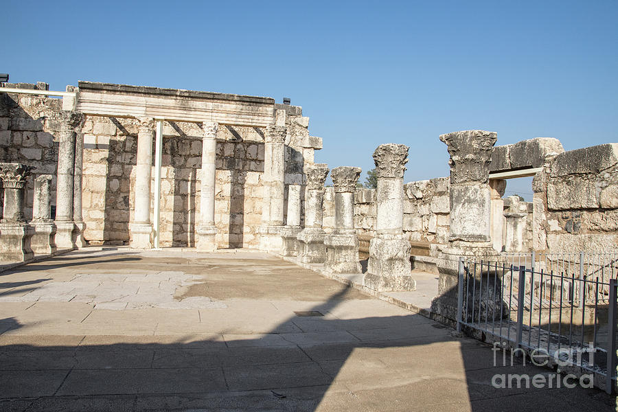 Capernaum Ruins of the old synagogue 2 Photograph by Ilan Amihai