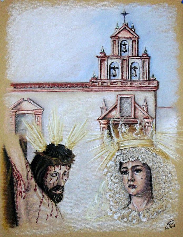 Capilla Hermandad Vera Cruz de Sevilla Painting by Justyna Pastuszka