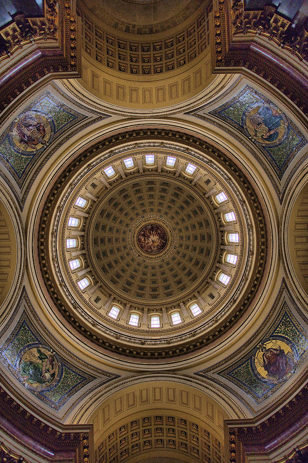 Capital ceiling Photograph by CA  Johnson