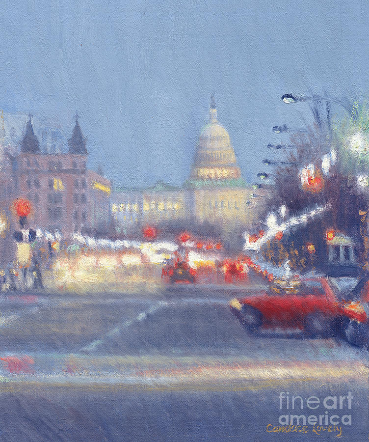 Capital Lights Painting by Candace Lovely