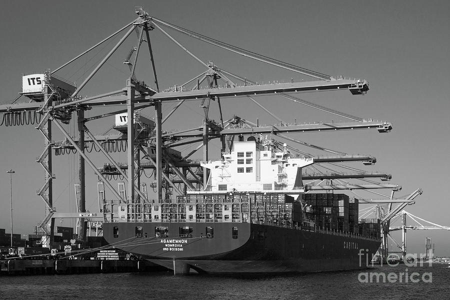 Capital Ship Black and White Photograph by Cheryl Del Toro
