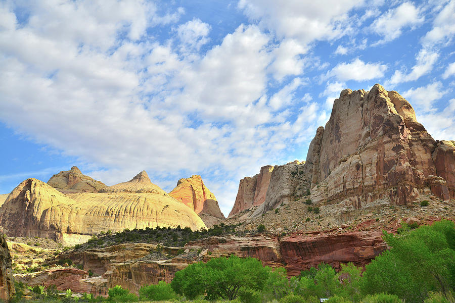 Capitol Dome in Capitol Reef National Park Photograph by Ray Mathis