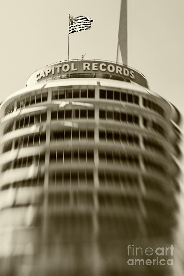 Capitol Records building 15 Photograph by Micah May