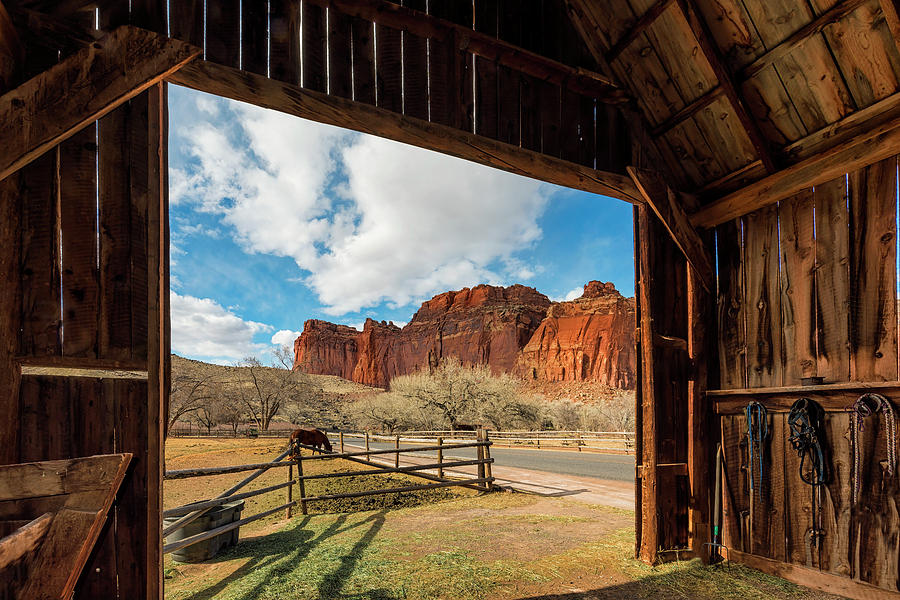 Capitol Reef Barn Photograph by Dave Koch