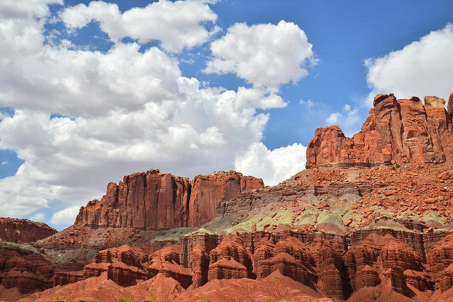 Capitol Reef from Scenic Byway 24 Photograph by Ray Mathis