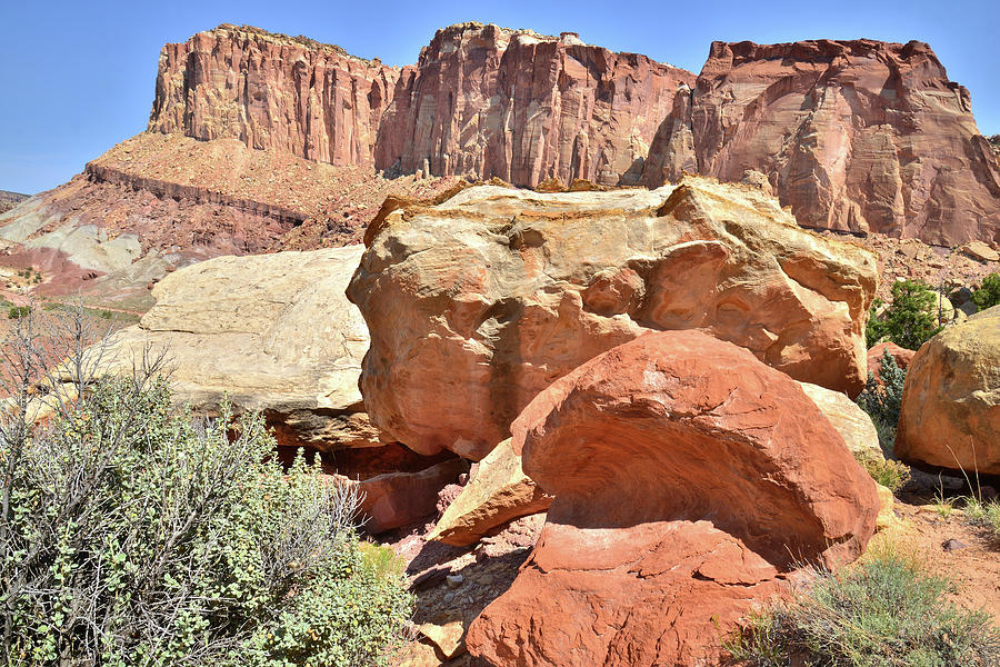 Capitol Reef Grand Wash Photograph by Ray Mathis