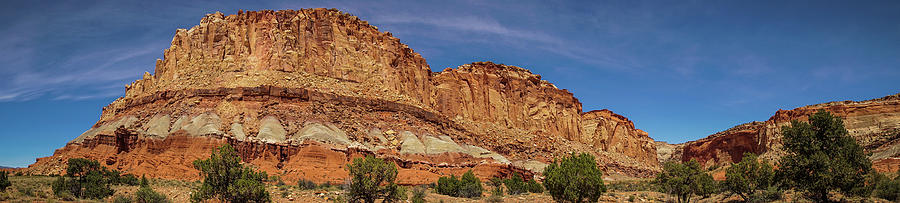 Capitol Reef National Park Utah Panorama Photograph by Lawrence S Richardson Jr