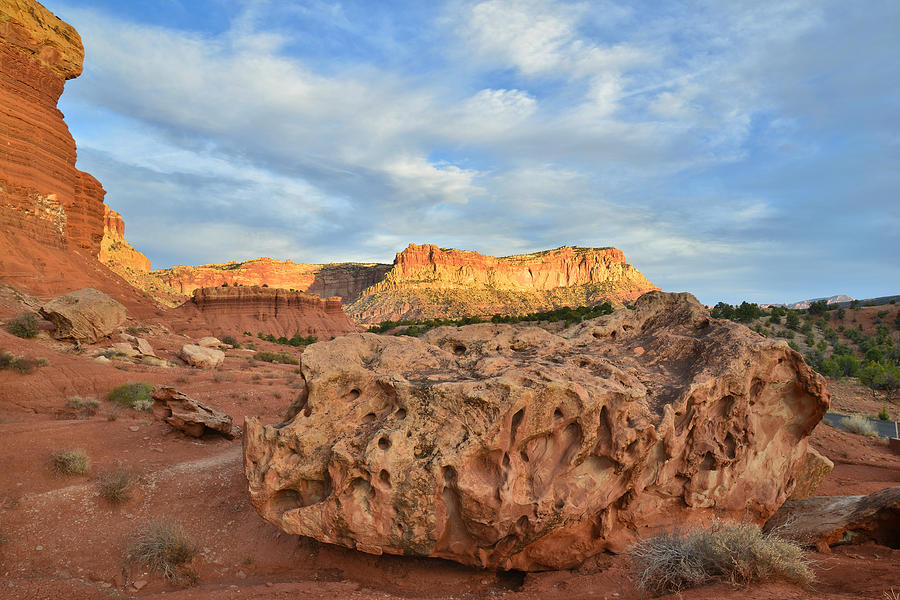 Capitol Reef Rock Land Photograph by Ray Mathis