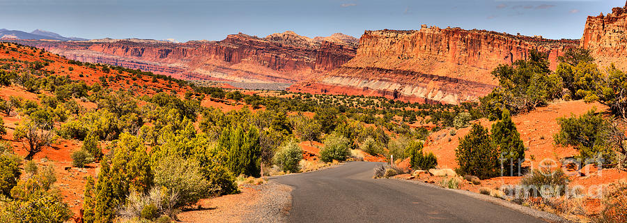 Capitol Reef National Park Photograph - Capitol Reef Scenic Drive Landscape by Adam Jewell