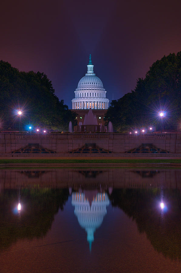 Capitol Reflection Photograph by Steven Maxx