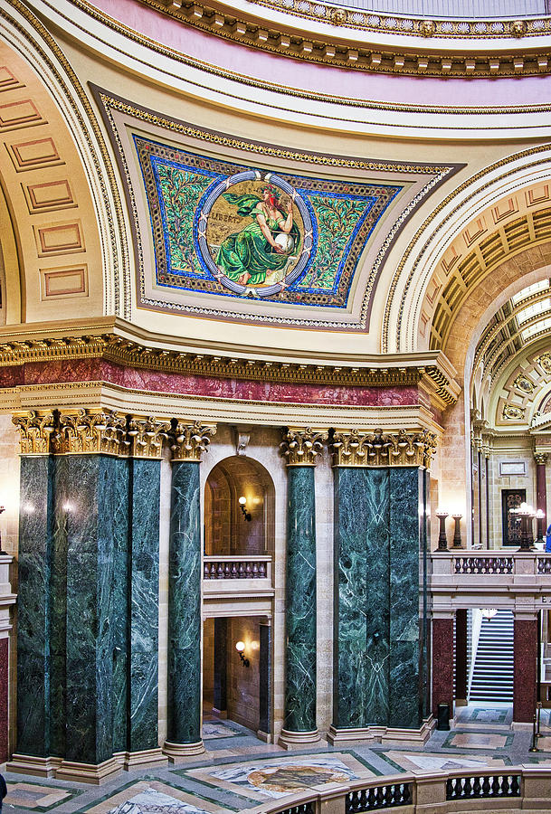 Capitol Rotunda -Madison - Wisconsin Photograph by Steven Ralser