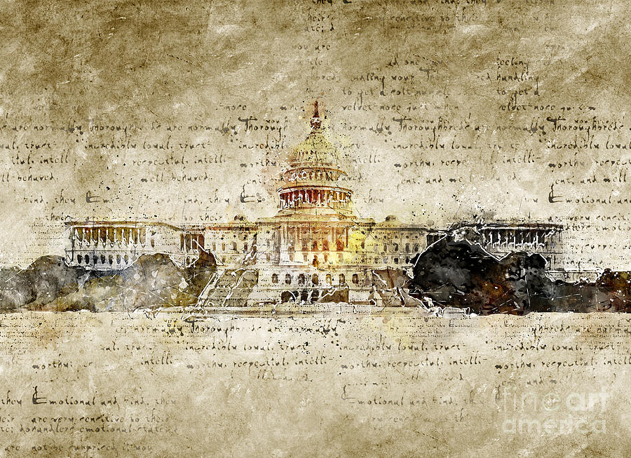 Capitol Washington Dc Digital Art