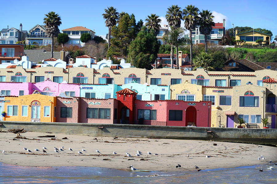 Capitola Beach Rentals Photograph by Joyce Dickens