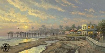 Capitola Sunset Painting by Thomas Kinkade Capitola Sunset Painting by Thomas Kinkade