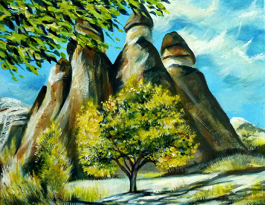 Cappadocia Autumn Painting by Anna Duyunova