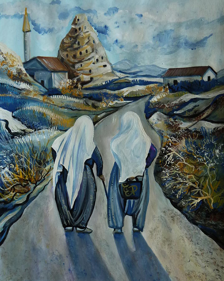 Cappadocia Impressions. Old Friends Painting by Anna Duyunova